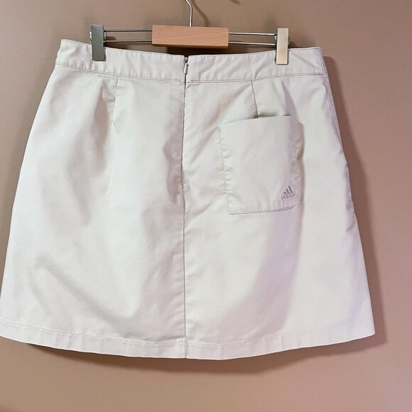 Adidas STRETCH Beige Golf Tennis Pickleball Skort Size 10 - Picture 5 of 9